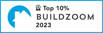 Top 10 Buildzoom 2023 Badge